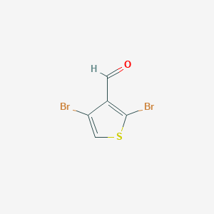 molecular formula C5H2Br2OS B11846869 2,4-Dibromothiophene-3-carbaldehyde 