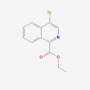 molecular formula C12H10BrNO2 B11846921 Ethyl 4-bromoisoquinoline-1-carboxylate 