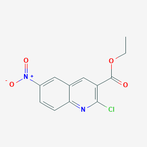 molecular formula C12H9ClN2O4 B11846946 Ethyl 2-chloro-6-nitroquinoline-3-carboxylate CAS No. 91538-58-8
