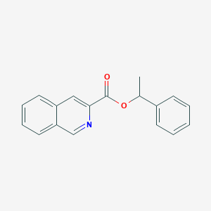 molecular formula C18H15NO2 B11847023 1-Phenylethyl isoquinoline-3-carboxylate 