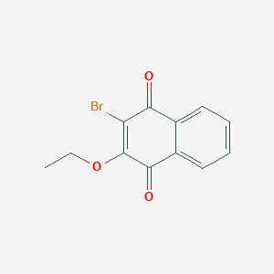molecular formula C12H9BrO3 B11847092 2-Bromo-3-ethoxynaphthalene-1,4-dione CAS No. 62452-74-8