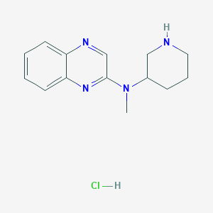 molecular formula C14H19ClN4 B11847108 N-methyl-N-(piperidin-3-yl)quinoxalin-2-amine hydrochloride 