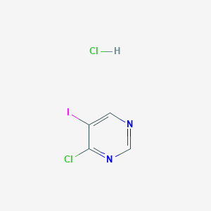 molecular formula C4H3Cl2IN2 B11847131 4-Chloro-5-iodopyrimidine hydrochloride 
