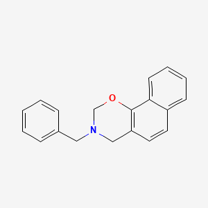 molecular formula C19H17NO B11847196 3-Benzyl-3,4-dihydro-2H-naphtho[2,1-e][1,3]oxazine CAS No. 69445-59-6