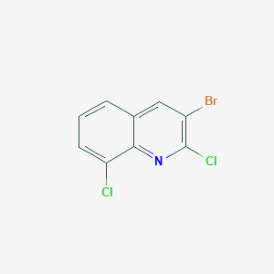 molecular formula C9H4BrCl2N B11847229 3-Bromo-2,8-dichloroquinoline 