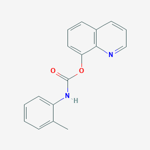 molecular formula C17H14N2O2 B11847271 Quinolin-8-yl o-tolylcarbamate CAS No. 14577-73-2