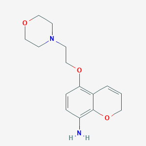 molecular formula C15H20N2O3 B11847308 5-(2-Morpholinoethoxy)-2H-chromen-8-amine 