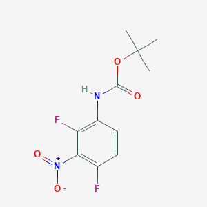 molecular formula C11H12F2N2O4 B11847324 tert-Butyl (2,4-difluoro-3-nitrophenyl)carbamate 