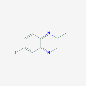 molecular formula C9H7IN2 B11847423 6-Iodo-2-methylquinoxaline 