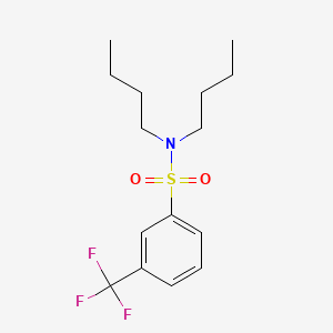 molecular formula C15H22F3NO2S B1184746 N,N-dibutyl-3-(trifluoromethyl)benzenesulfonamide 