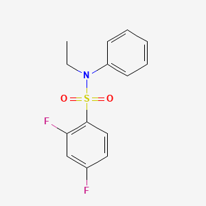 molecular formula C14H13F2NO2S B1184749 N-ethyl-2,4-difluoro-N-phenylbenzenesulfonamide 