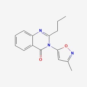 molecular formula C15H15N3O2 B11847515 3-(3-methylisoxazol-5-yl)-2-propylquinazolin-4(3H)-one CAS No. 90059-38-4