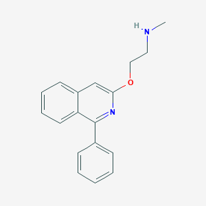molecular formula C18H18N2O B11847551 N-Methyl-2-((1-phenylisoquinolin-3-yl)oxy)ethanamine CAS No. 89721-23-3