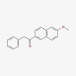 molecular formula C19H16O2 B11847567 Ethanone, 1-(6-methoxy-2-naphthalenyl)-2-phenyl- CAS No. 127660-84-8