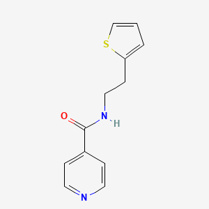 molecular formula C12H12N2OS B1184758 N-[2-(2-thienyl)ethyl]isonicotinamide 