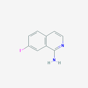 molecular formula C9H7IN2 B11847643 7-Iodoisoquinolin-1-amine 