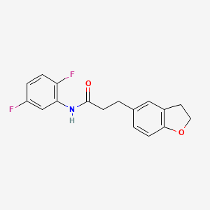 N-(2,5-difluorophenyl)-3-(2,3-dihydro-1-benzofuran-5-yl)propanamide