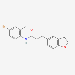 N-(4-bromo-2-methylphenyl)-3-(2,3-dihydro-1-benzofuran-5-yl)propanamide