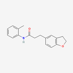 3-(2,3-dihydro-1-benzofuran-5-yl)-N-(2-methylphenyl)propanamide