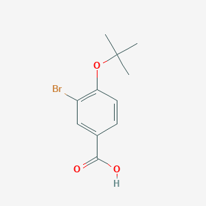 molecular formula C11H13BrO3 B11847693 3-Bromo-4-(tert-butoxy)benzoic acid CAS No. 1131594-11-0