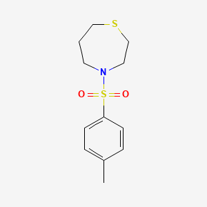 molecular formula C12H17NO2S2 B11847772 4-Tosyl-1,4-thiazepane 