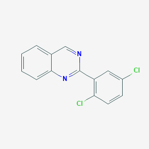 molecular formula C14H8Cl2N2 B11847774 2-(2,5-Dichlorophenyl)quinazoline 