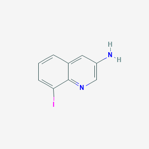molecular formula C9H7IN2 B11847833 8-Iodoquinolin-3-amine CAS No. 347146-18-3