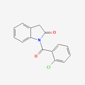molecular formula C15H10ClNO2 B11847879 1-(2-Chlorobenzoyl)indolin-2-one 