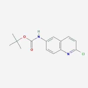 molecular formula C14H15ClN2O2 B11847887 tert-Butyl (2-chloroquinolin-6-yl)carbamate 