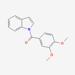 molecular formula C17H15NO3 B11847892 (3,4-Dimethoxyphenyl)(1H-indol-1-yl)methanone CAS No. 101442-38-0