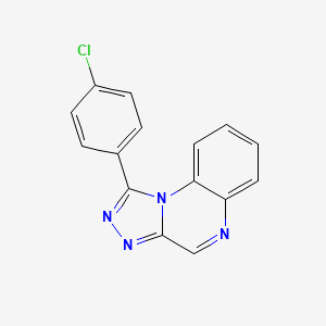 molecular formula C15H9ClN4 B11847912 1-(4-Chlorophenyl)-[1,2,4]triazolo[4,3-A]quinoxaline CAS No. 478189-64-9