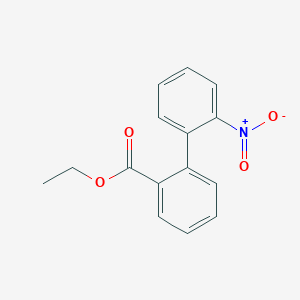 molecular formula C15H13NO4 B11847937 Ethyl 2'-nitro-[1,1'-biphenyl]-2-carboxylate CAS No. 72256-33-8