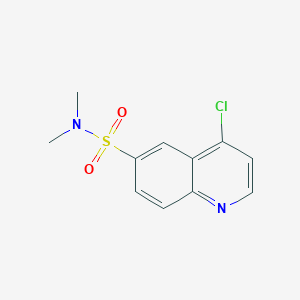 molecular formula C11H11ClN2O2S B11848008 4-chloro-N,N-dimethylquinoline-6-sulfonamide CAS No. 1023812-21-6