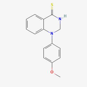 molecular formula C15H14N2OS B11848054 1-(4-Methoxyphenyl)-2,3-dihydroquinazoline-4(1H)-thione CAS No. 90070-93-2