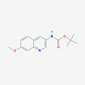 molecular formula C15H18N2O3 B11848065 tert-Butyl (7-methoxyquinolin-3-yl)carbamate 