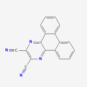 molecular formula C18H8N4 B11848081 Dibenzo[f,h]quinoxaline-2,3-dicarbonitrile CAS No. 55408-49-6