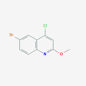 molecular formula C10H7BrClNO B11848152 6-Bromo-4-chloro-2-methoxyquinoline 