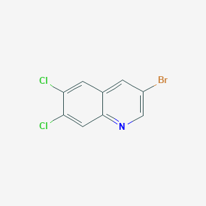 molecular formula C9H4BrCl2N B11848154 3-Bromo-6,7-dichloroquinoline 