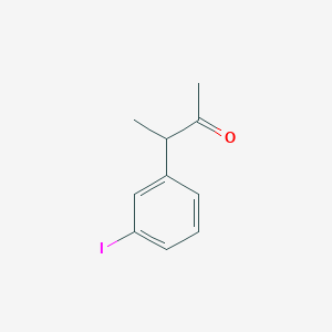 molecular formula C10H11IO B11848217 3-(3-Iodophenyl)butan-2-one 
