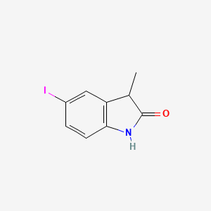 molecular formula C9H8INO B11848259 5-Iodo-3-methylindolin-2-one 