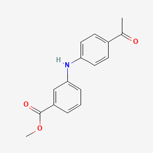 molecular formula C16H15NO3 B1184826 Methyl 3-(4-acetylanilino)benzoate 