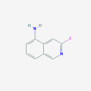 molecular formula C9H7IN2 B11848261 3-Iodoisoquinolin-5-amine CAS No. 1260799-42-5