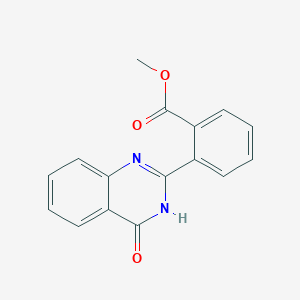 molecular formula C16H12N2O3 B11848294 Methyl 2-(4-oxo-1,4-dihydroquinazolin-2-yl)benzoate CAS No. 83800-87-7