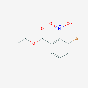 molecular formula C9H8BrNO4 B11848395 Ethyl 3-bromo-2-nitrobenzoate 