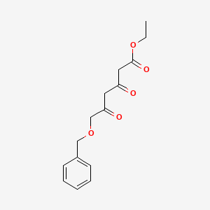molecular formula C15H18O5 B11848505 Ethyl 6-(benzyloxy)-3,5-dioxohexanoate 