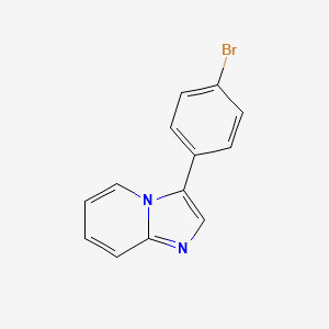 molecular formula C13H9BrN2 B11848638 3-(4-Bromophenyl)imidazo[1,2-A]pyridine 