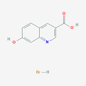 molecular formula C10H8BrNO3 B11848702 7-Hydroxyquinoline-3-carboxylic acid hydrobromide 