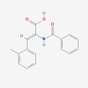 molecular formula C17H15NO3 B11848705 (Z)-2-Benzamido-3-(o-tolyl)acrylic acid 