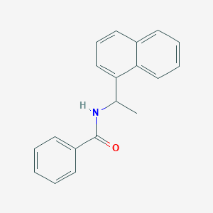 molecular formula C19H17NO B11848752 Benzamide, N-[1-(1-naphthalenyl)ethyl]- CAS No. 106209-10-3