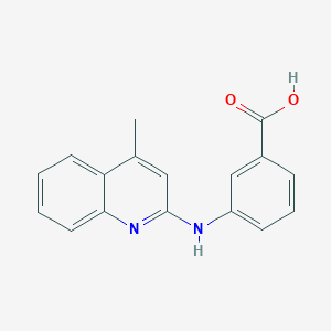 molecular formula C17H14N2O2 B11848777 3-(4-Methyl-quinolin-2-ylamino)-benzoic acid CAS No. 5533-17-5